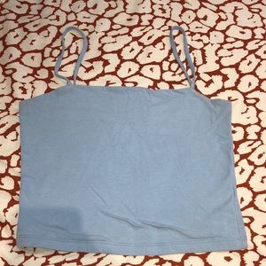 baby blue PacSun crop top